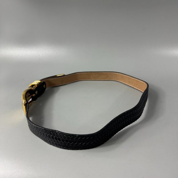 Simon Genuine Black Leather Belt, Size M main image 10
